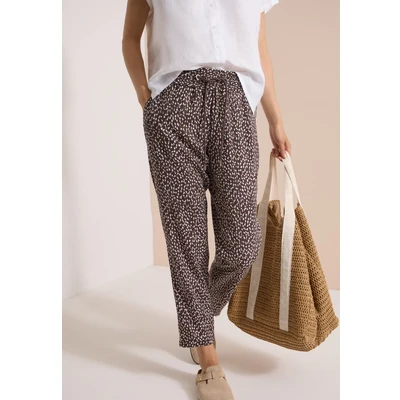 Abbildung von Cecil Midwaist Slimleg Pants IN A Loose FIT Stoffhose, Damen, Größe: XLx28, Brown cacao