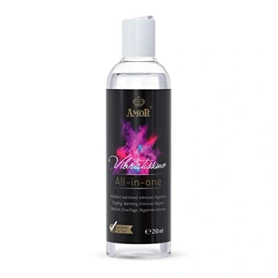 Abbildung von Vibratissimo Play Gel all in one 250 ml I Gleitmittel wärmend, prickelnd &amp; Höhepunkt verstärkend Wasserbasierte Gleitgele Lubricant für Toys Latexkondome water based lubrication