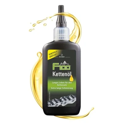 Abbildung von DR. WACK F100 Kettenöl für Fahrrad 100 ml Kettenschmiermittel weniger Verschleiß &amp; Reibung Kettenpflegeöl mit Langzeitwirkung Schmiermittel alle Fahrräder Hochwertige Fahrradpflege