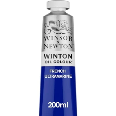 Abbildung von Winsor &amp; Newton 1437263 Winton, feine hochwertige Ölfarbe 200ml Tube mit gleichmäßiger Konsistenz, Lichtbeständig, hohe Deckkraft, Reich an Farbpigmenten Französisch Ultramarin