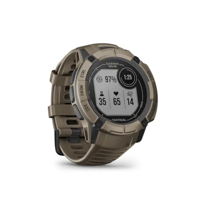 Abbildung von Garmin Instinct 2X Solar GPS Smartwatch mit unendlicher Akkulaufzeit im Modus, über 40 Sport Apps, Smart Notifications, Pay, Trainingszustand, Fitnessalter, Schlafanalyse uvm.