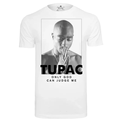 Abbildung von Mister Tee 2PAC Prayer Tshirt print, Herren, Größe: Large, White