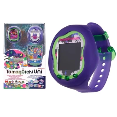 Abbildung von Bandai Tamagotchi Uni Verbindungsfähiges mit Armbanduhr Connection Elektronische Haustiere auf Deutsch Monster Modell Spielzeug für Kinder ab 6 Jahren 43356