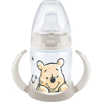 Abbildung von NUK First Choice+ Trinklernflasche 618 Monate 150 ml Temperature Control Anzeige Anti Colic Ventil auslaufsichere Trinkschnabel Ergonomische Griffe BPA frei Disney Winnie Puuh neutral