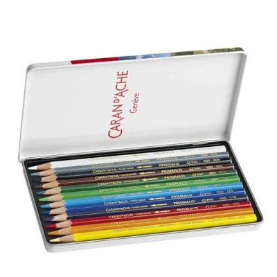 Abbildung von Caran d&#039;Ache Prismalo Aquarelle Farbstifte, 12 Stück