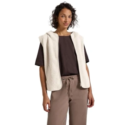 Abbildung von Street One MIT Kapuze Weste, Damen, Größe: 36, Beige