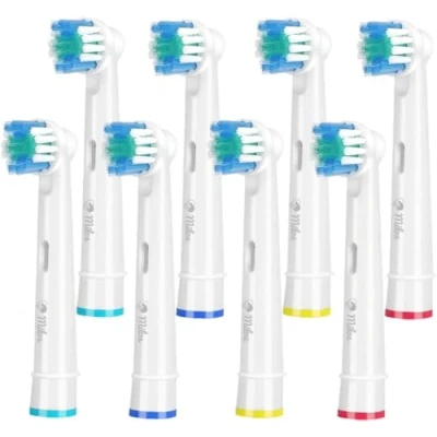 Abbildung von Aufsteckbürsten Kompatibel mit Oral B Milos Professionelle Elektrische Bürstenköpfe für Ersatzköpfe Classic Precision Clean Fit Professional Care 8 Stück