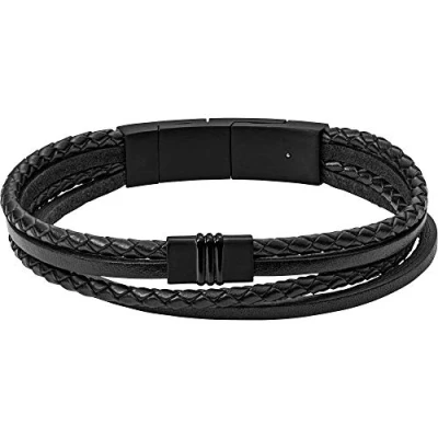 Abbildung von Fossil Vintage Casual Armband, Herren, Größe: One Size, Schwarz