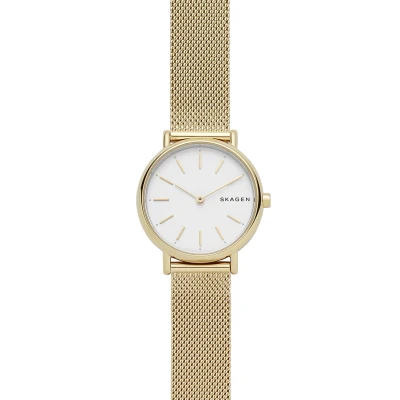 Abbildung von Skagen Signatur Uhr goldcoloured, Damen, Größe: One Size, Gold coloured