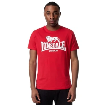 Abbildung von Lonsdale Herren T Shirt Normale Passform ST. ERNEY, Rot, XL