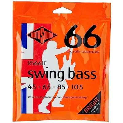 Abbildung von Rotosound Saiten für E Bass SWING 66 Stainless SETS 4 str. RS66LF Custom 45 105