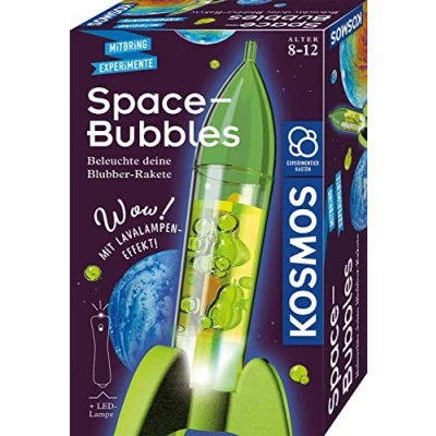 Abbildung von KOSMOS 657789 Space Bubbles, Mini Raketen Lavalampe selbst Machen, Experimentierset für Kinder ab 8 Jahre, Mitbringexperiment, Mitbringsel und Aktivität den Kindergeburtstag