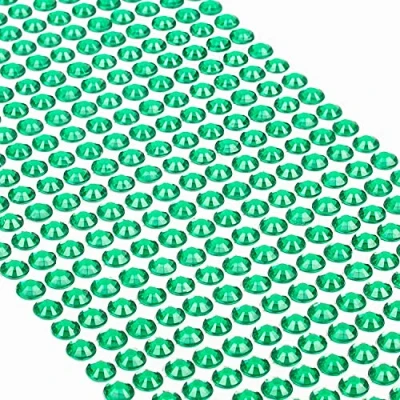 Abbildung von Movoja Dunkelgrüne Strasssteine runde Glitzersteine 504 Stück 6 mm selbstklebend zum Verzieren und Basteln Schmucksteine aufkleben Steinchen Dekosteine Bastelsteine Dunkelgrün