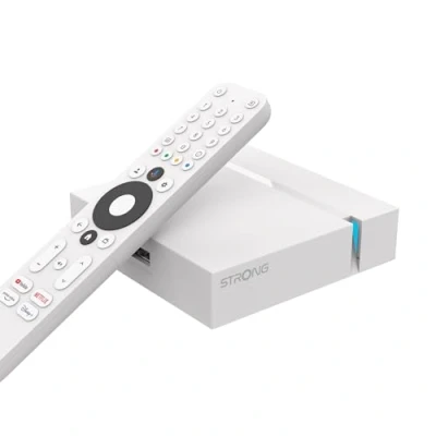 Abbildung von STRONG Streaming Box Android TV 4K UHD Leap S3+ V2 Chromecast Built in Kompatibel mit Google Voice Assistant Dolby Atmos &amp; Vision Play, Netflix, Prime Video mehr