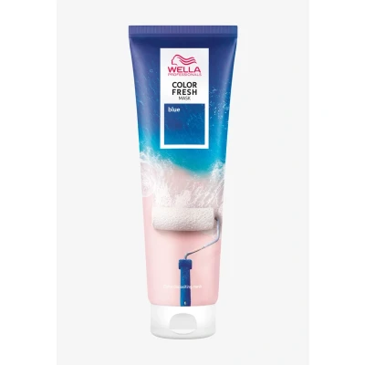 Abbildung von Wella Professionals Color Fresh Mask Blue Haarkur für eine sichtbare Transformation der Haarfarbe pflegende Tönung mit Avocadoöl aufgehelltes und helles Haar 150 ml