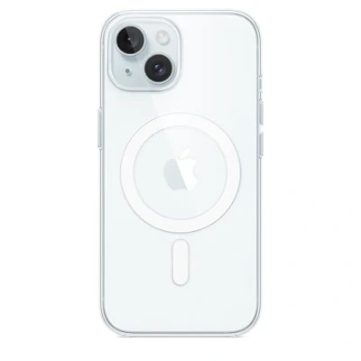 Abbildung von Apple iPhone 15 Clear Case mit MagSafe ​​​​​​​
