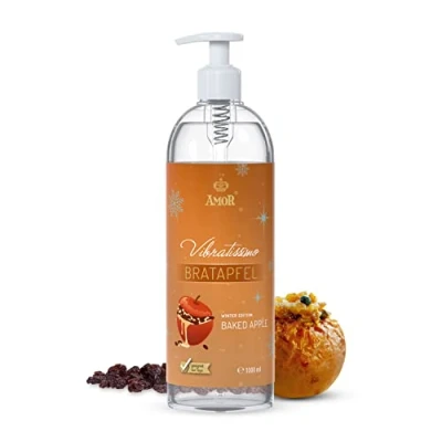 Abbildung von Vibratissimo Play Gel Bratapfel 1000 ml I Gleitmittel mit Duft Wasserbasierte Gleitgele Lubricant für Silikon Toys &amp; Latexkondome geeignet water based lubrication