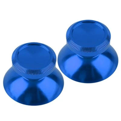 Abbildung von Aussel Metall Aluminium Thumbsticks Thumb Grip Stick für PS4 Xbox EIN Game System Controller 2 in 1 (Blue)