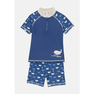 Abbildung von Playshoes Unisex Kinder UV Schutz Bade Set zweiteilig Schwimmshirt Badeshorts Badebekleidung, Wal, 86/92