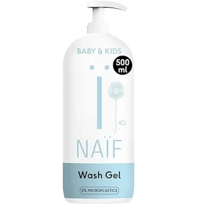 Abbildung von Naïf Reinigendes Duschgel 500ml für Baby &amp; Kind Natürliche Inhaltsstoffe 100% Vegan