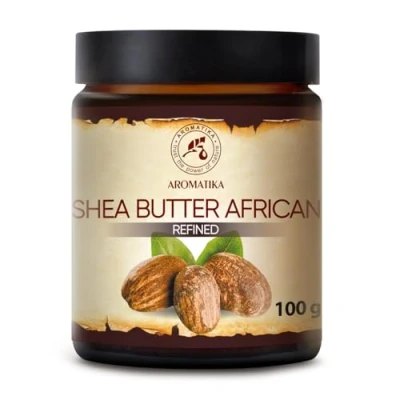 Abbildung von Shea Butter 100g Kaltgepresst Rein und Natürlich Unraffiniert Karité Body Ghana Afrika Pflege für Gesicht Körper Haare Sheabutter