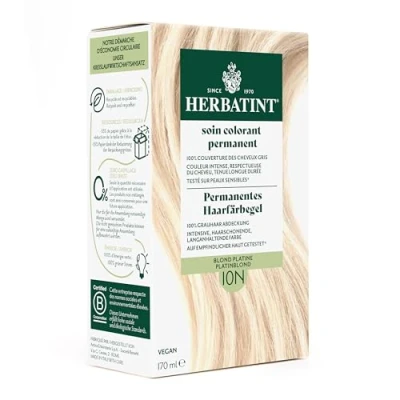 Abbildung von Herbatint Permanentes Haarfärbegel 10N Platinblond 170 ml I Ohne Ammoniak, optimale Grauhaarabdeckung Auf empfindlicher Haut getestet, mit 8 Pflanzenextrakten