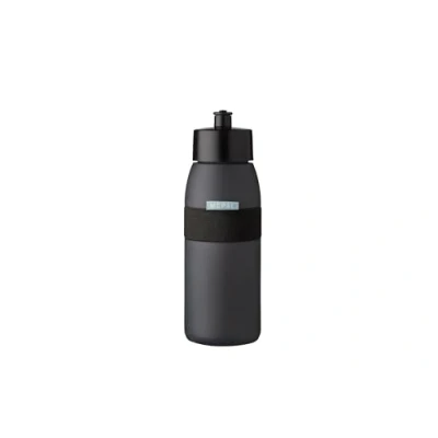 Abbildung von Mepal Sportflasche Ellipse Praktische Wasserflasche für Sport, Gym &amp; Freizeit Sport Trinkflasche mit weichem Ausgießer Spülmaschinenfest BPA frei 500 ml Nordic black