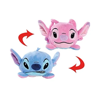 Abbildung von Simba 6315870317 Disney Lilo und Stitch, Wendeplüschtier, 8cm, 2 Gesichter, für Kinder ab den ersten Lebensmonaten geeignet, Blauen