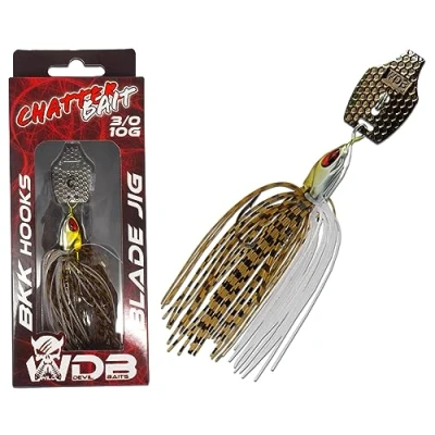 Abbildung von Angel Berger Wild Devil Baits Blade Jig Chatterbait Spinnköder Chatter Bait Kunstköder Barsch Hecht Zander (Flash Minnow)