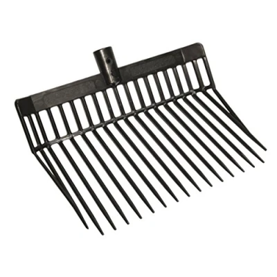 Abbildung von Kerbl Dunggabel Premium (Farbe schwarz, ohne Stiel, mit 17 Zinken, aus verschiedenen Kunststoffen, erhöhte UV Stabilität) 323475