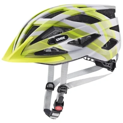 Abbildung von uvex air wing cc leichter Allround Helm für Damen und Herren individuelle Größenanpassung waschbare Innenausstattung grey lime matt 56 60 cm