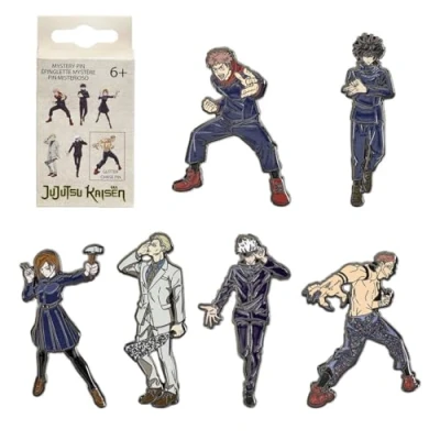 Abbildung von Loungefly Jujutsu Kaisen Ryomen Sukuna Character Action Enamel Pin 1 Of 12 To Collect Styles Vary Blind Box Emaille Nadeln Niedliche Brosche Zum Sammeln &amp; Taschen