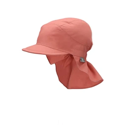 Abbildung von Sterntaler Schirmmütze Nacken Basic Unisex Baby und Kinder Mütze mit Nackenschutz UV Schutz 50+ Hut aus Popeline (Bio) leichte Sommer Kopfbedeckung Gummiband rosenholz, Größe 55