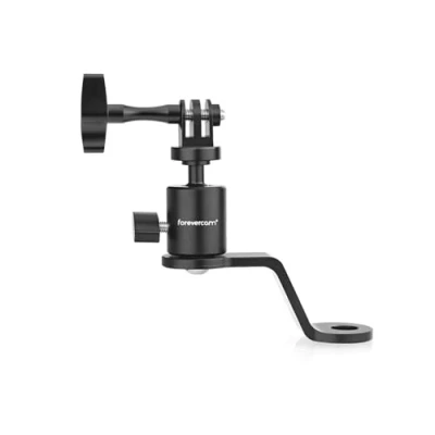 Abbildung von Aluminium Motorrad Rückspiegelhalterung 360 Drehung Metallhalterung Halterungsklemme Kompatibel für Gopro Max Hero 13/12/11/10/9/8/7/6/5, YI, AKASO, SJCAM, DJI Osmo und weitere Action Kameras