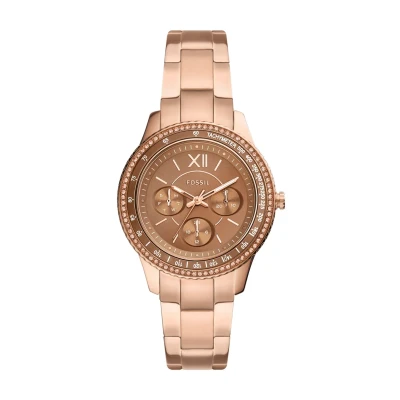 Abbildung von Fossil Stella Sport Chronograph goldcoloured, Damen, Größe: One Size, Gold coloured
