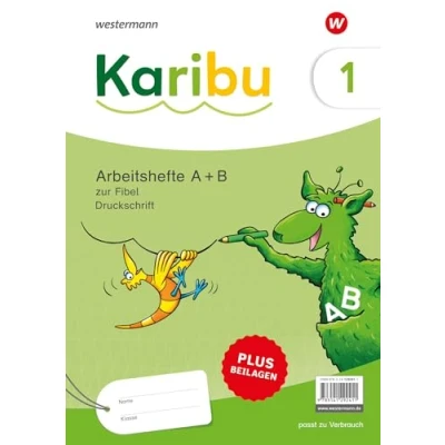 Abbildung von Karibu Ausgabe 2024: Paket Arbeitshefte 1 (Teil A und B) Druckschrift zur Fibel Verbrauch