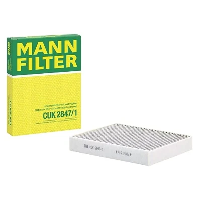 Abbildung von MANN FILTER CUK 2847/1 Innenraumfilter Pollenfilter mit Aktivkohle Für PKW