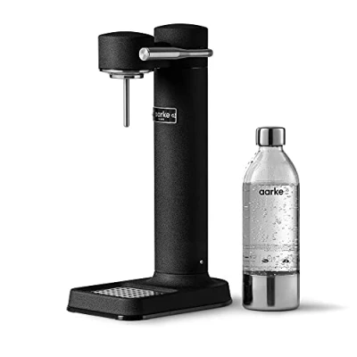 Abbildung von Aarke Carbonator 3, Premium Wassersprudler aus Edelstahl mit Flasche, Mattschwarz Finish