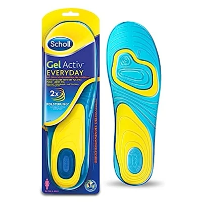 Abbildung von Scholl GelActiv Einlegesohlen Everyday für Freizeitschuhe von 35,5 40,5 Verbesserter Komfort durch doppelte Polsterung 1 Paar Gelsohlen