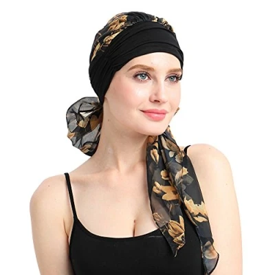 Abbildung von FocusCare weiche Womens Turban Kopftuch Kopf wickelt für Krebs 100% Bambus cool