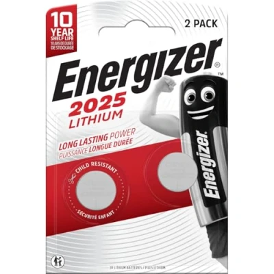 Abbildung von Energizer CR2025 Batterien, Lithium Knopfzelle, Multicolor, 2 Stück