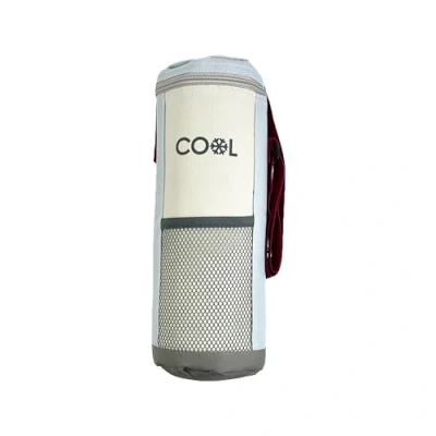 Abbildung von Kühltasche für Flaschen, Flaschenkühltasche bis 1,5 l, 12x32 cm, Farbe hellblau, Kühlbox, Kühlbeutel mit verstellbarem Schulterriemen kleine Drinks, Kühlbox Outdoor, Reisen
