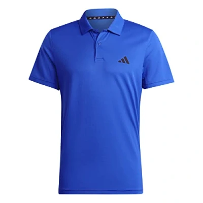 Abbildung von adidas Herren Train Essentials Training Polo Shirt, Lucid Blue/Black, S