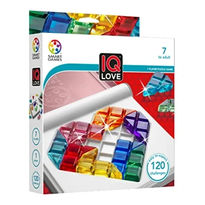 Abbildung von smart games IQ Love, Puzzle Game with 120 Challenges, 2 Playing Modes, 7+ Years