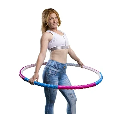 Abbildung von HOOPOMANIA Body Hoop [0,95 kg] Massage Hulahoop für Erwachsene Hula gegen Bauchfett