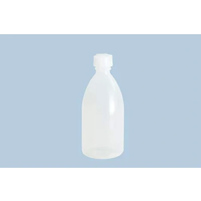 Abbildung von hünersdorff Plastikflaschen zum Befüllen mit Schraubverschluss aus LD PE (bruchsicher und lebensmittelgeeignet), 250 ml, transparent