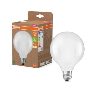 Abbildung von OSRAM LED Leuchtmittel Globe G95 E27 5W matt 2.700K