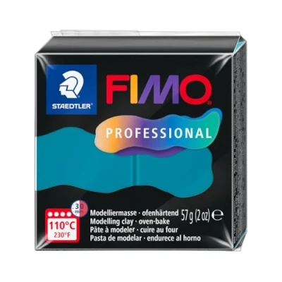 Abbildung von STAEDTLER FIMO professional 8040 ofenhärtende Modelliermasse, speziell für Profis und Künstler, Einzelprodukt petrol, 36