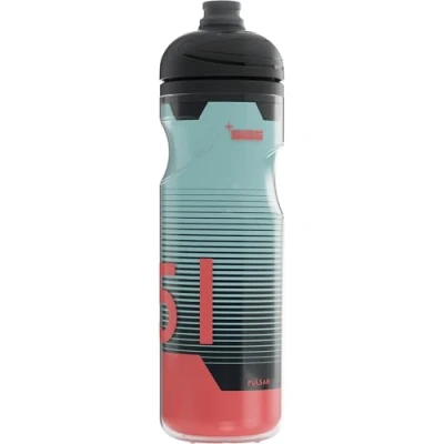 Abbildung von SIGG Fahrrad Trinkflasche Pulsar Therm Frost Isoliert Quetschbar Spülmaschinenfest Federleicht Auslaufsicher BPA frei Outdoor Sport &amp; Zubehör Pastelltürkis rot 0,65L