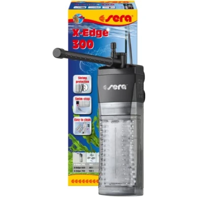 Abbildung von sera X Edge 300 leistungsstarker &amp; energieeffizienter Eckfilter BZW. Innenfilter fürs Aquarium bis 100 Liter, 32655